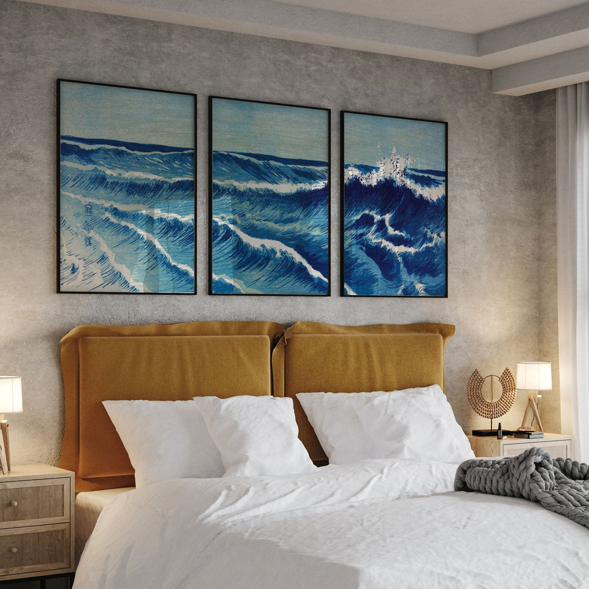 Ocean waves, Set of 3, Set of Three Paintings