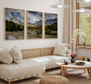 Mountain view, Set of 3, Set of Three Paintings – image 4