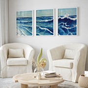 Ocean waves, Set of 3, Set of Three Paintings – image 4