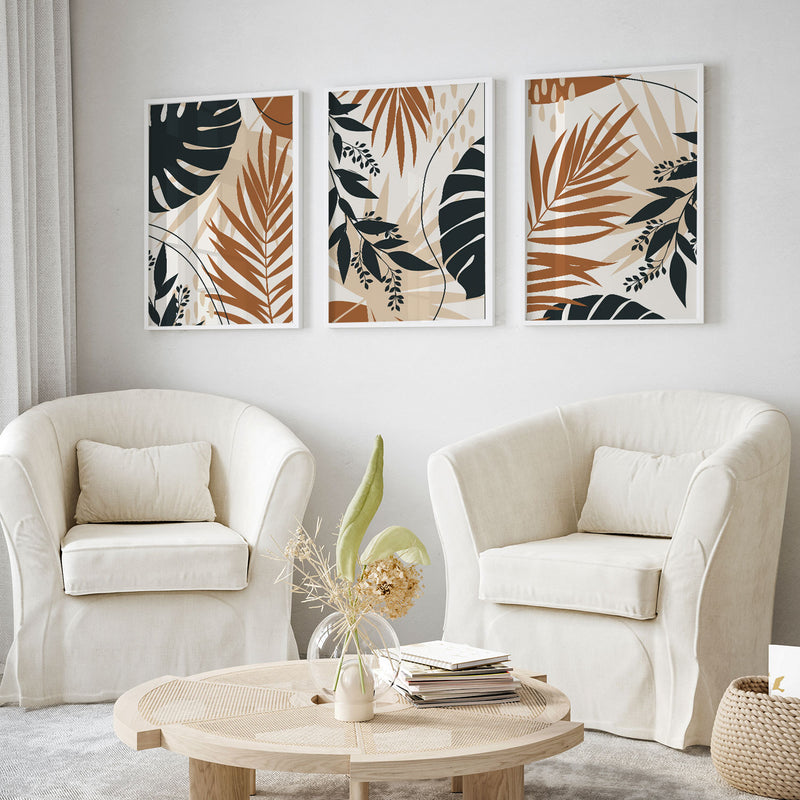 Boho Leaves Modern Minimalist