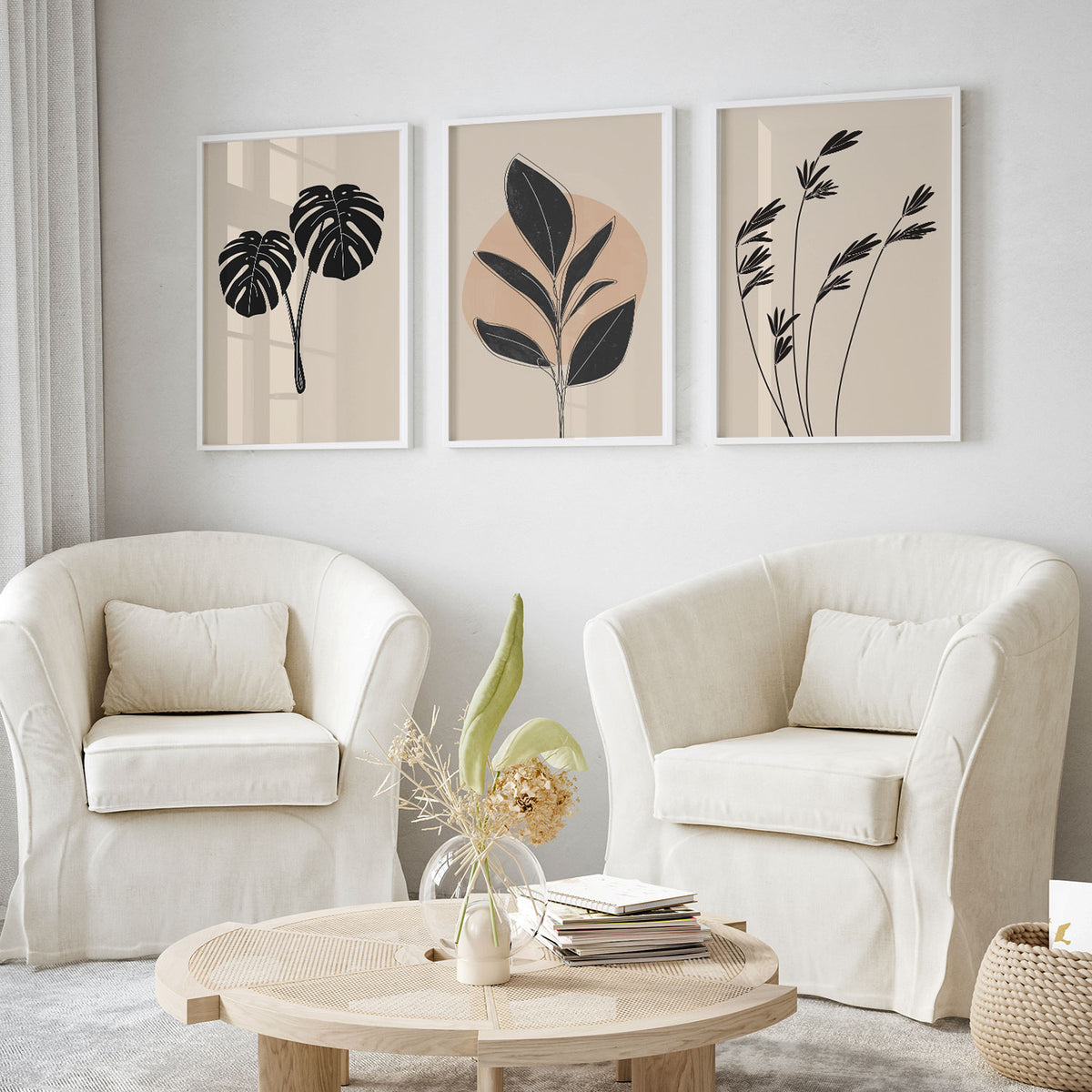 Minimal Neutral Color Leafs