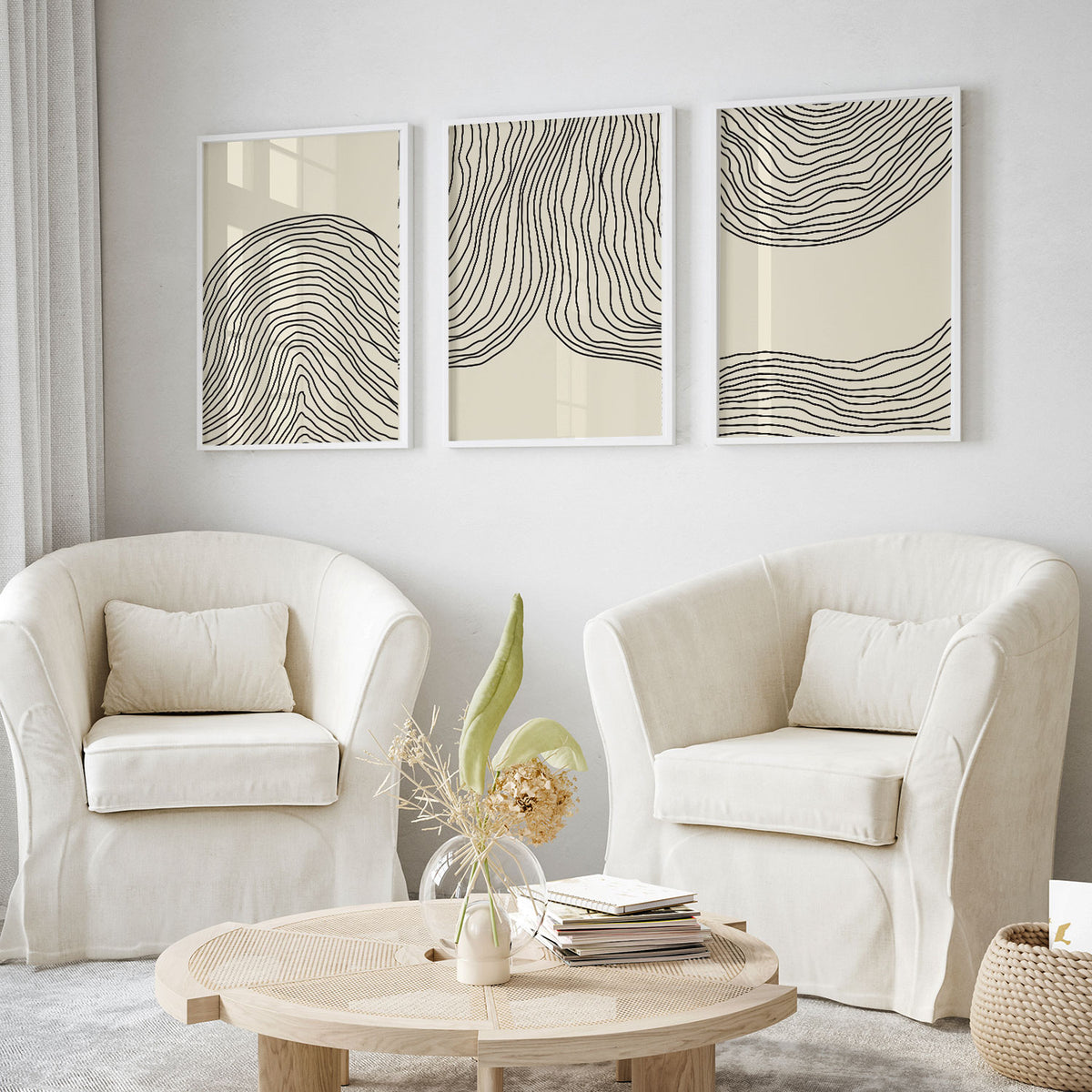 Single Organic Line Abstract