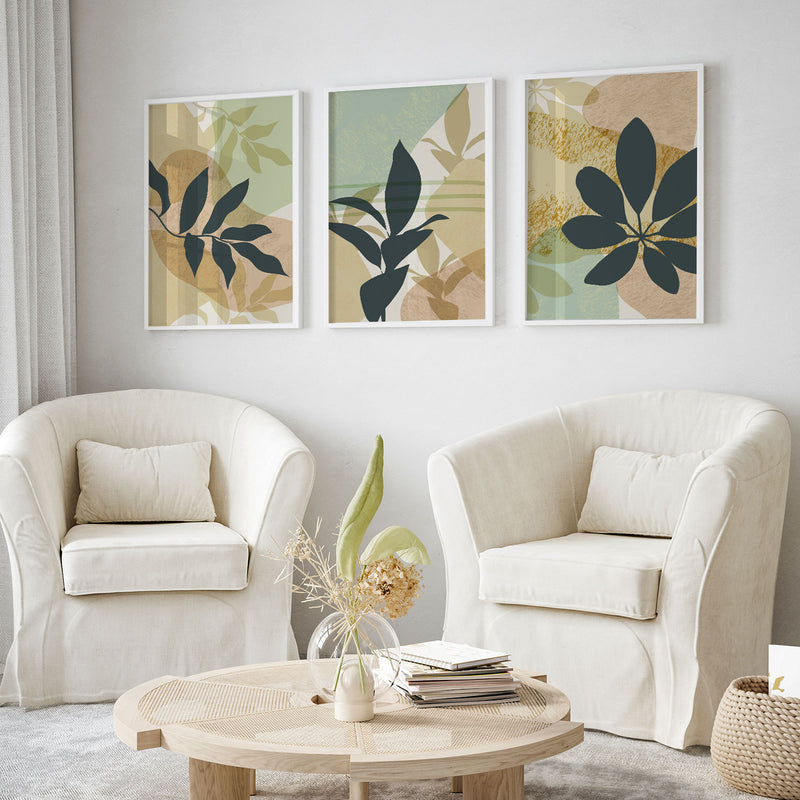 Tropical Boho Leaves Green Fresh