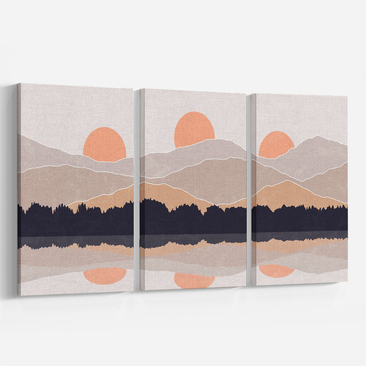 Aesthetic Modern Art Minimal Mountain II