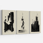 Banksy Set of 3 Minimalist Neutral – image 2