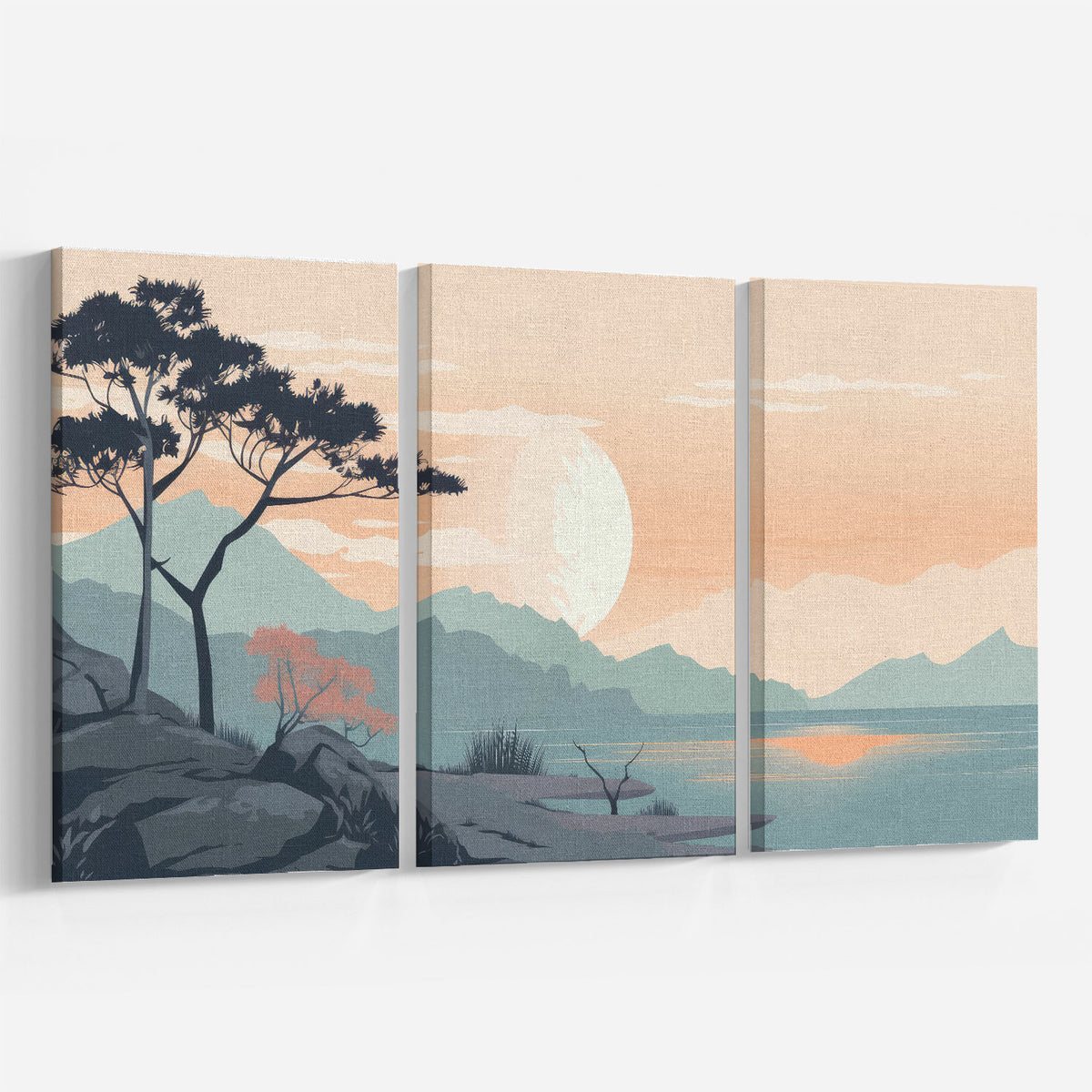 Minimalist Sunset Mountains Range II