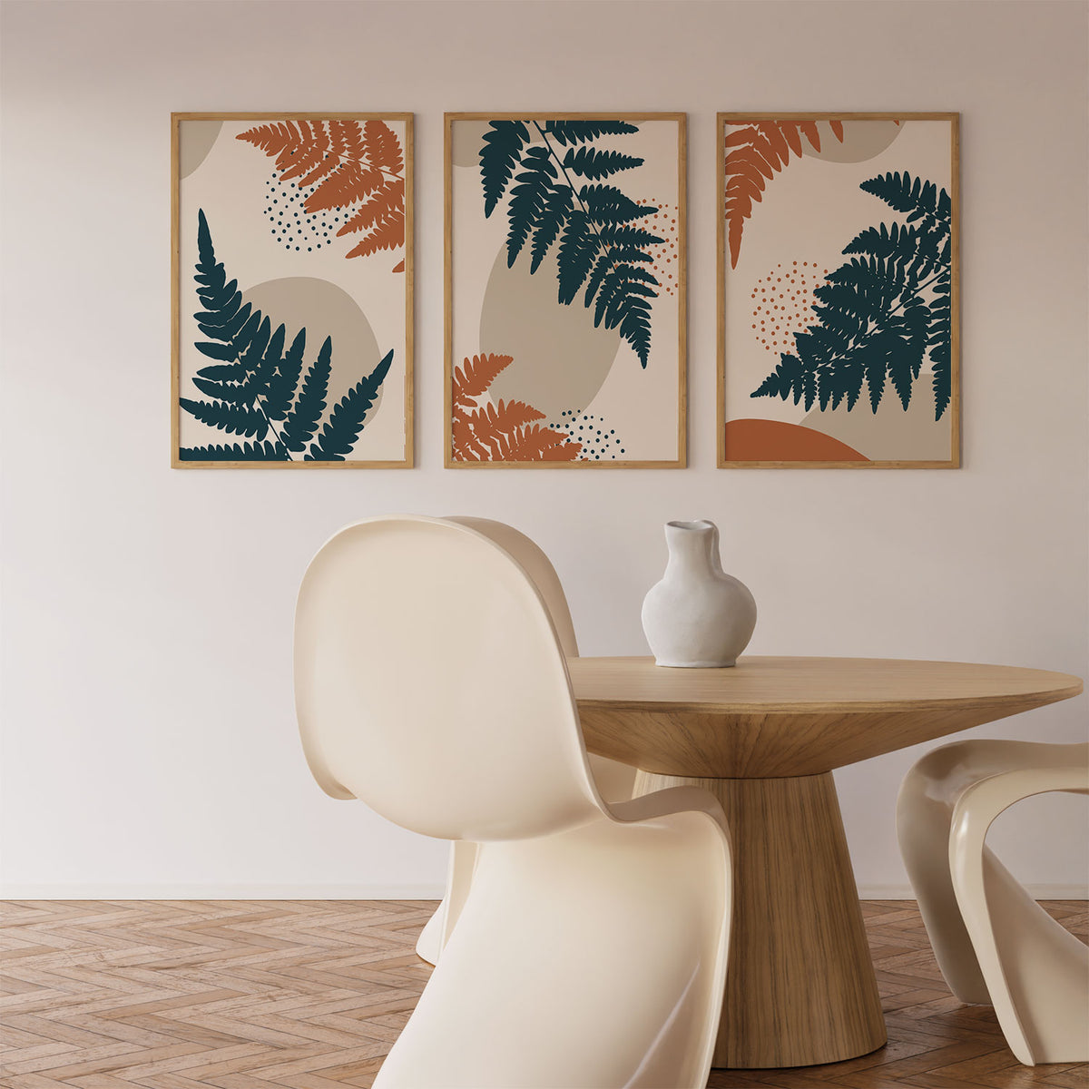Abstract Botanical Plant and Leaves