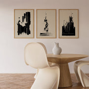 Banksy Set of 3 Minimalist Neutral – image 1