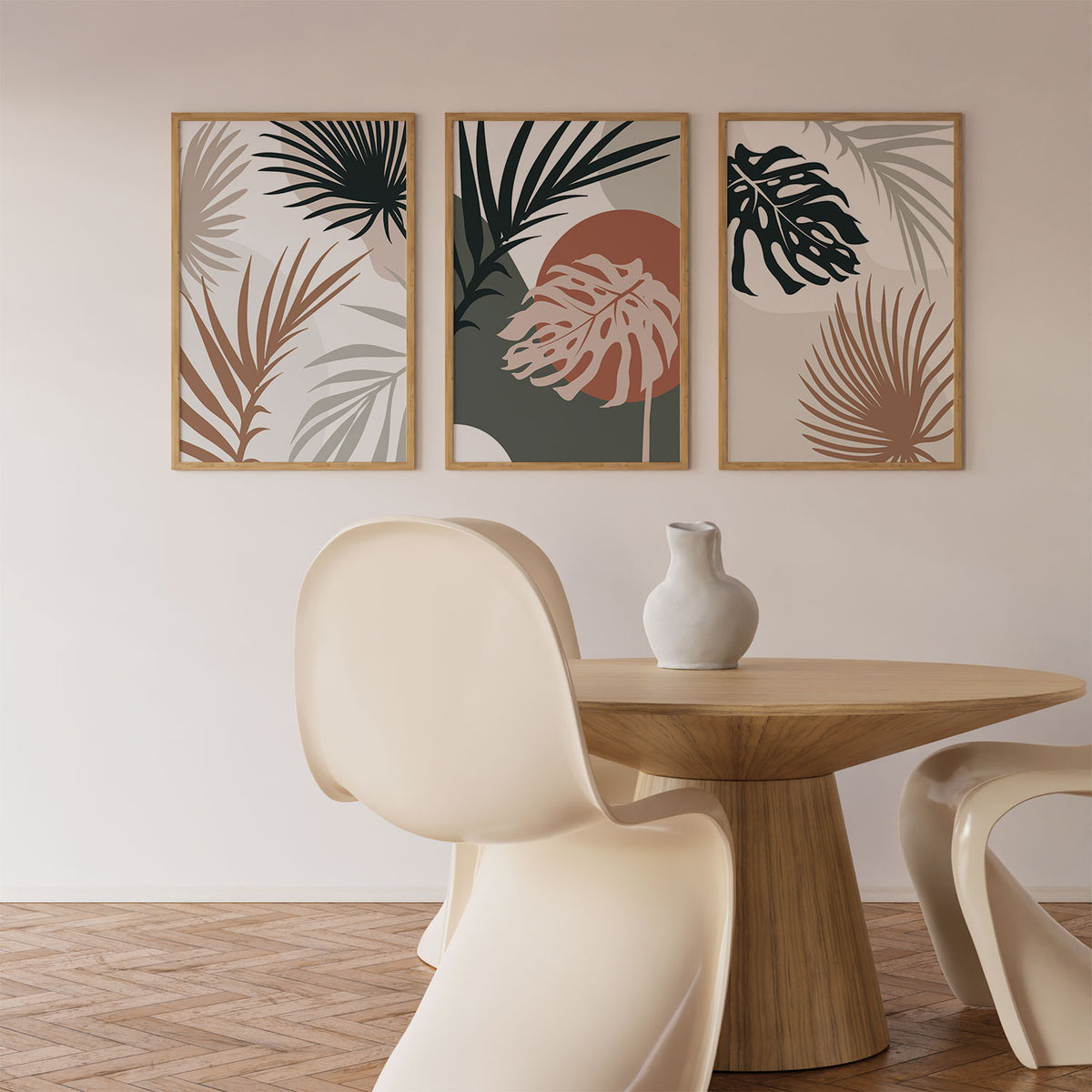 Boho Leaves Set Pastel Basic