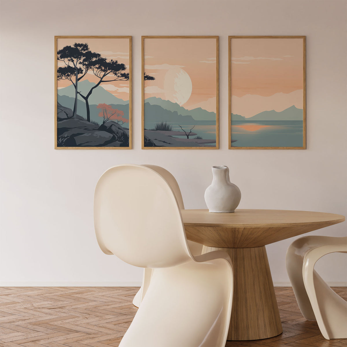 Minimalist Sunset Mountains Range II