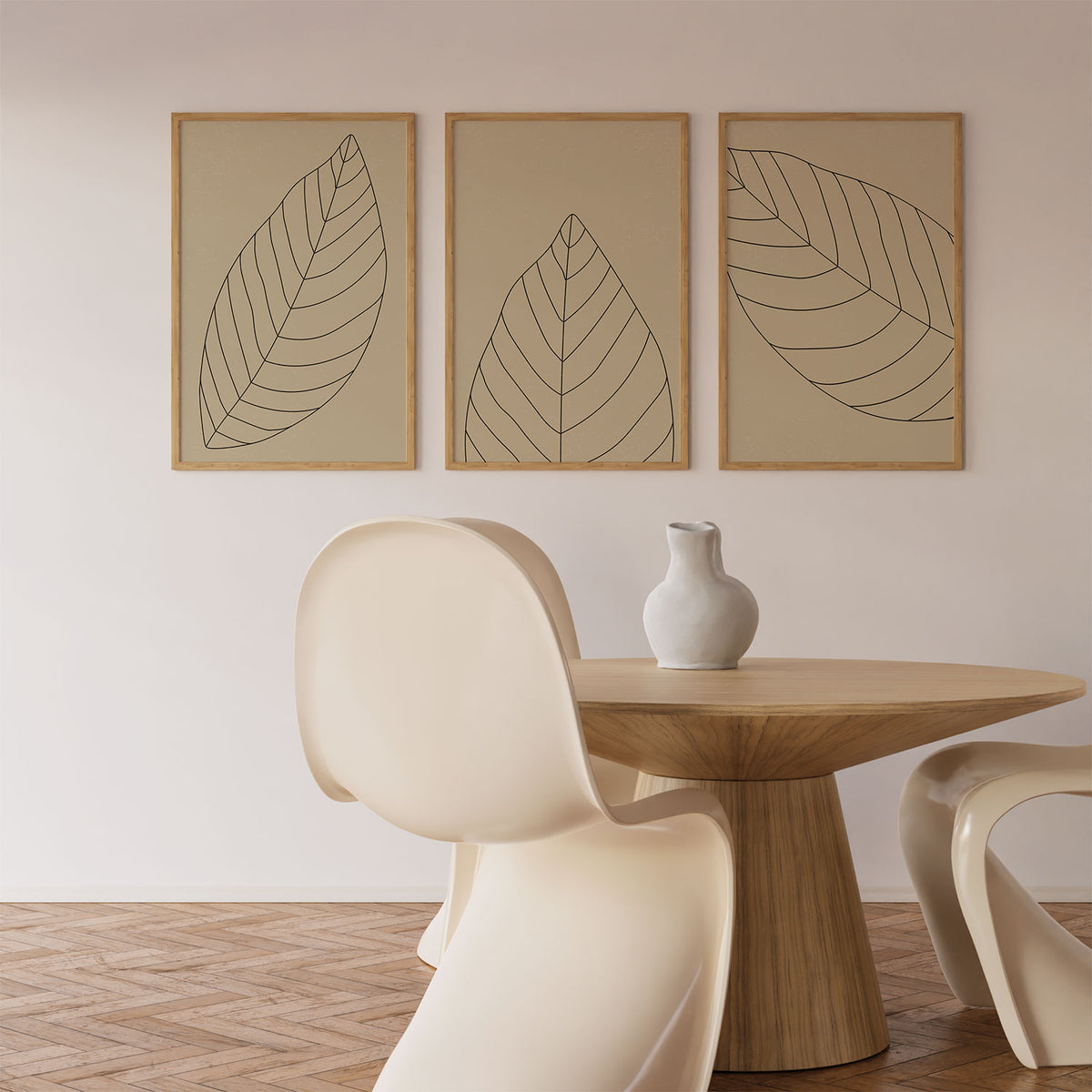 Neutral Leaf Line Art