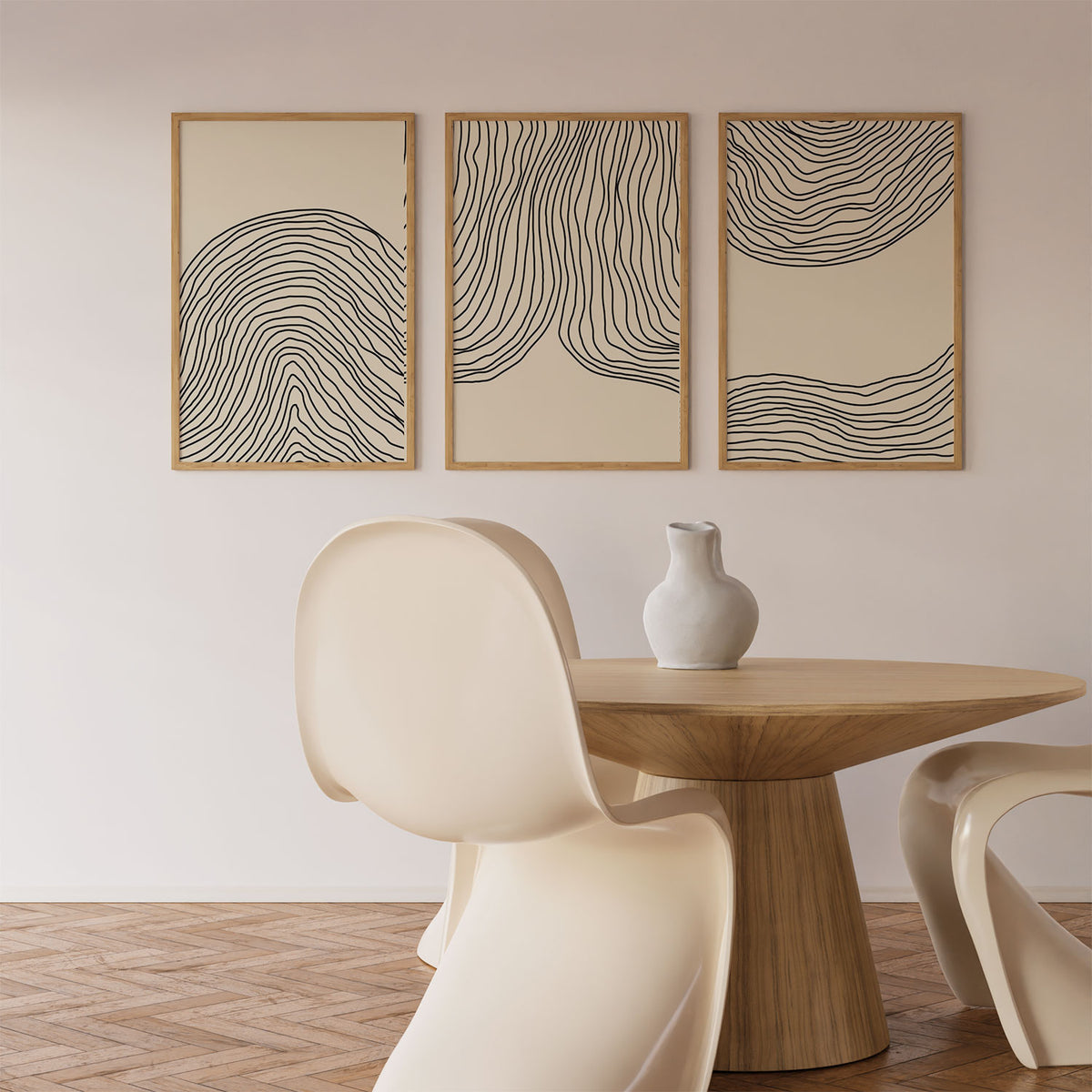 Single Organic Line Abstract