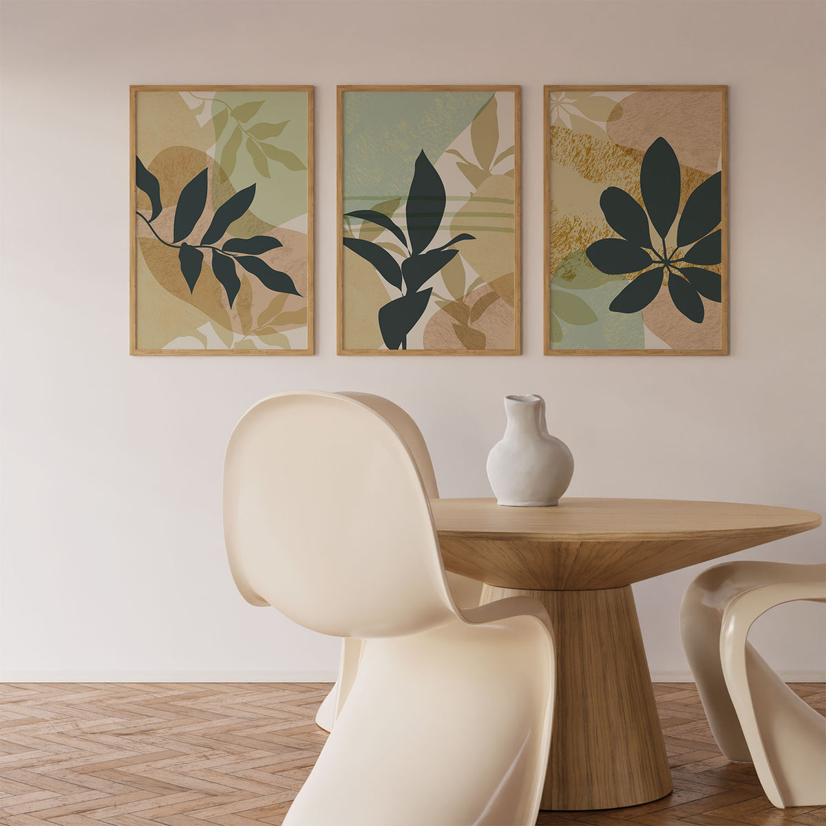 Tropical Boho Leaves Green Fresh