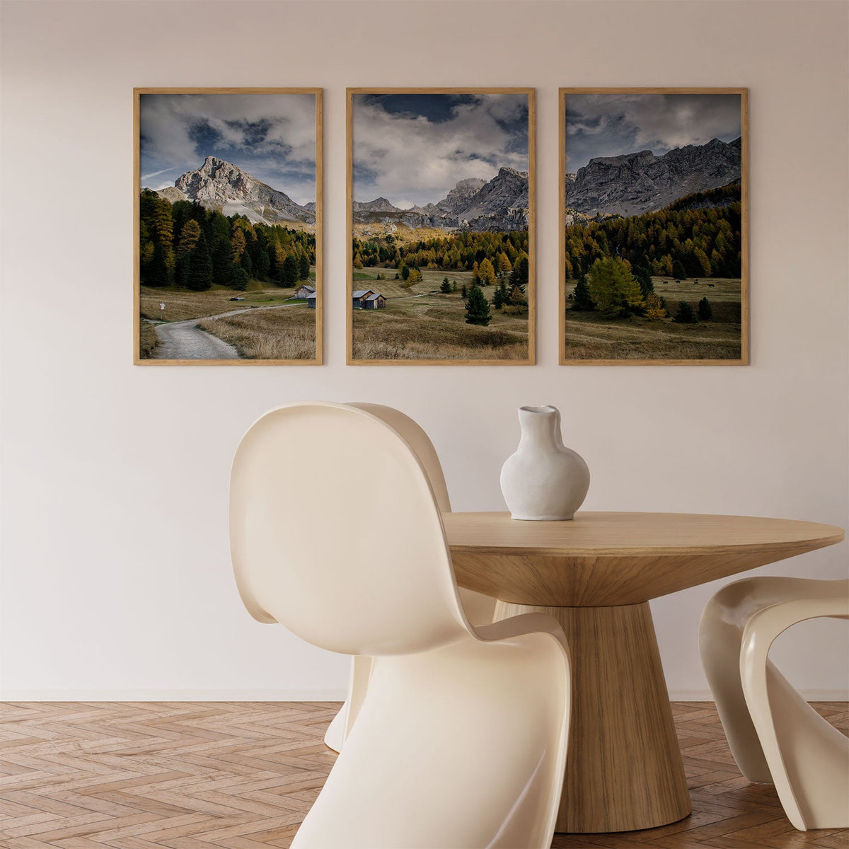 Mountain view, Set of 3, Set of Three Paintings