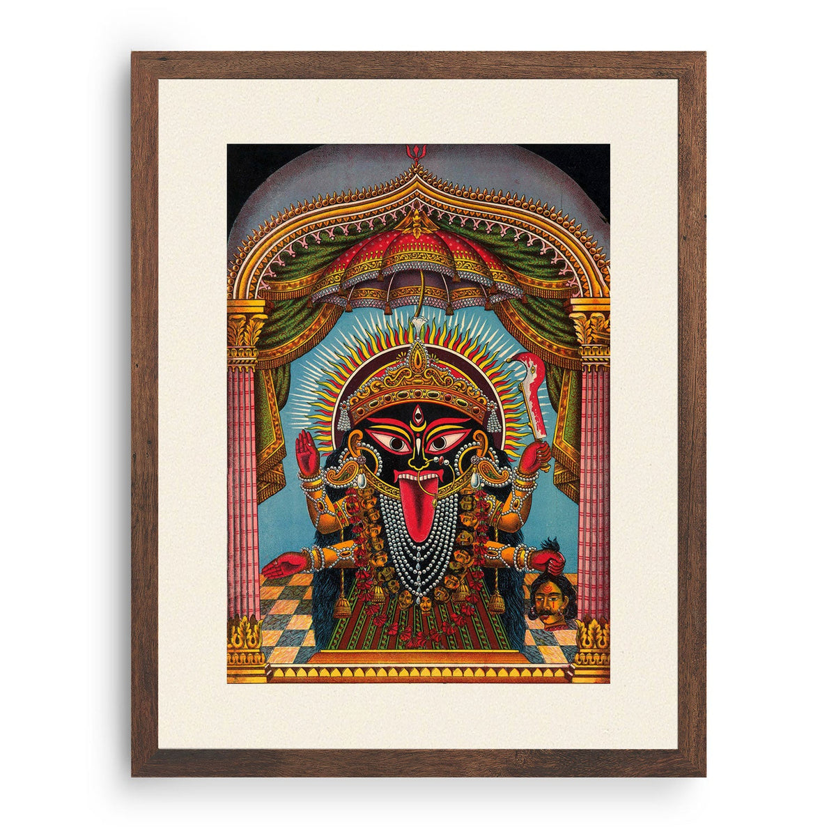 Kali at Kali Ghat, Raja Ravi Varma Paintings