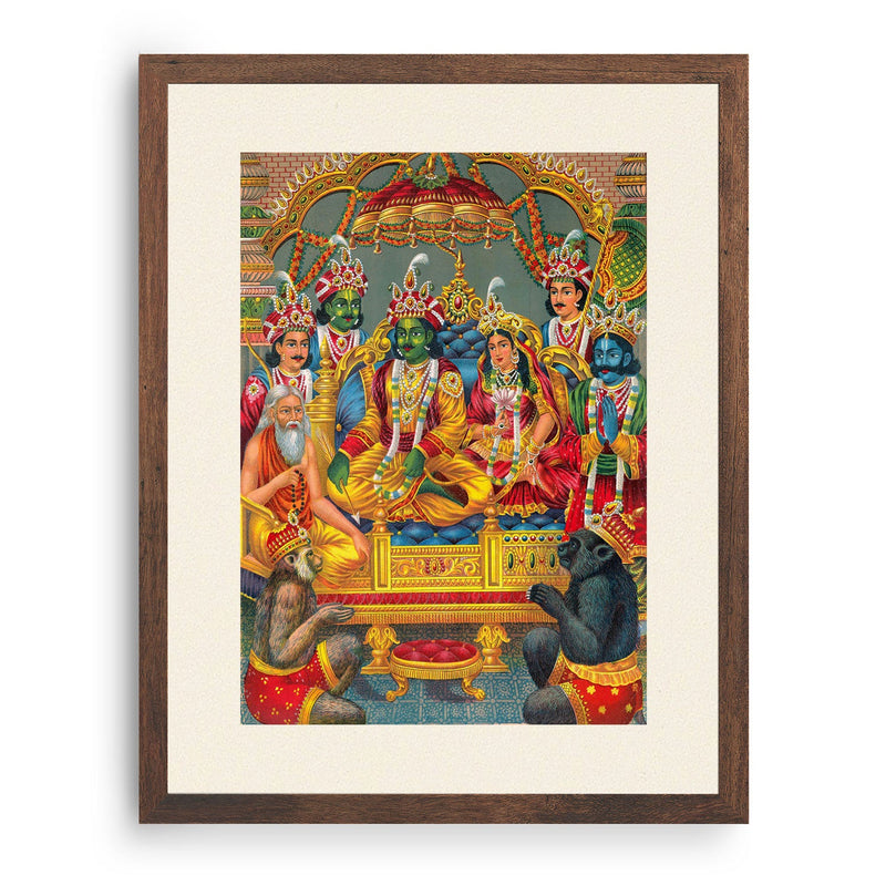 Rama and Sita, Raja Ravi Varma Paintings