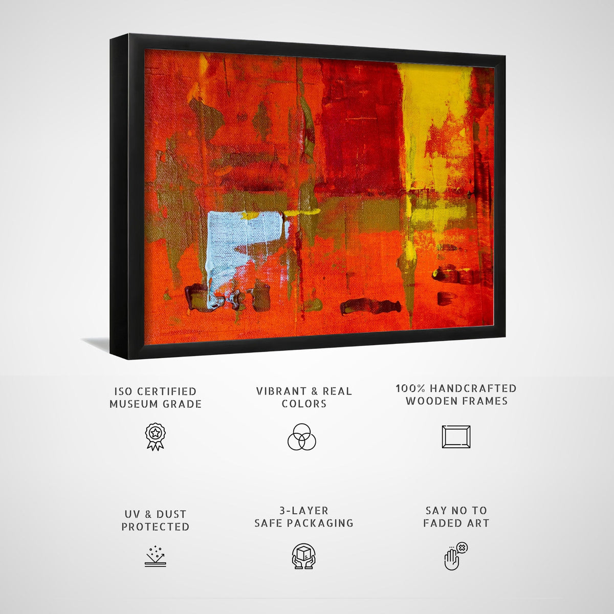 Cranberry Abstract Art Canvas Painting