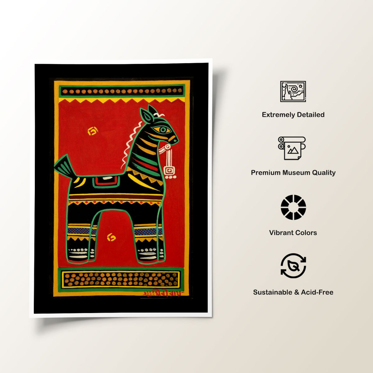 Dark Horse, Jamini Roy Paintings