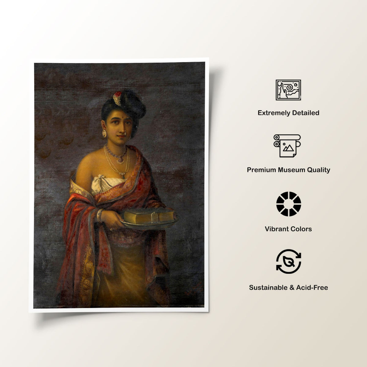 The Maharani of Travancore, Raja Ravi Varma Paintings