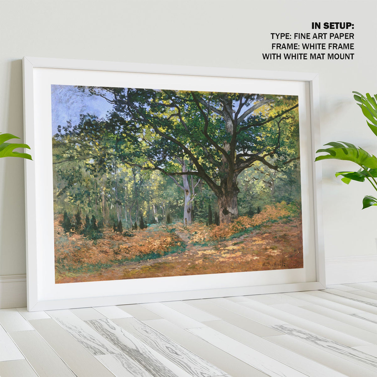 The Bodmer Oak Fontainebleau, Claude Monet Art Painting