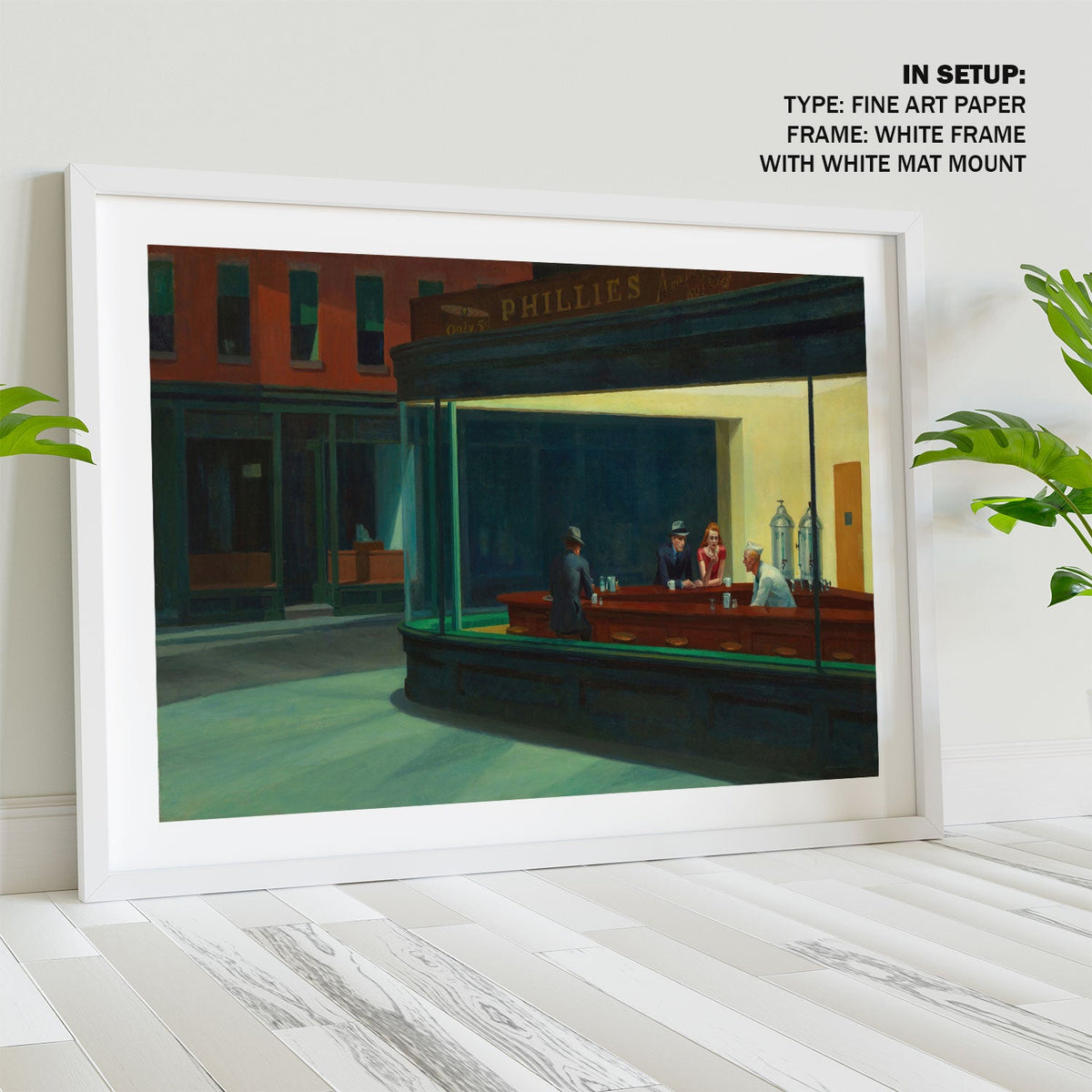 Nighthawks 1942 Edward Hopper Painting