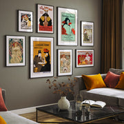 Art Nouveau Set of 8, Vintage Wall Art, Gallery Wall Set – image 1