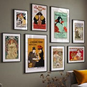 Art Nouveau Set of 8, Vintage Wall Art, Gallery Wall Set – image 3