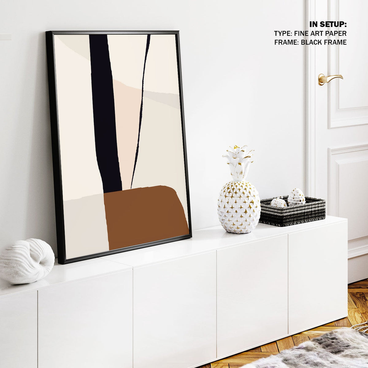 Minimal Abstract Brown 01 Minimalist Art Painting