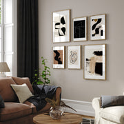 Black Brown Beige Minimal Art II, Gallery Wall Sets, Neutral Colors – image 1