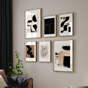 Black Brown Beige Minimal Art II, Gallery Wall Sets, Neutral Colors – image 3
