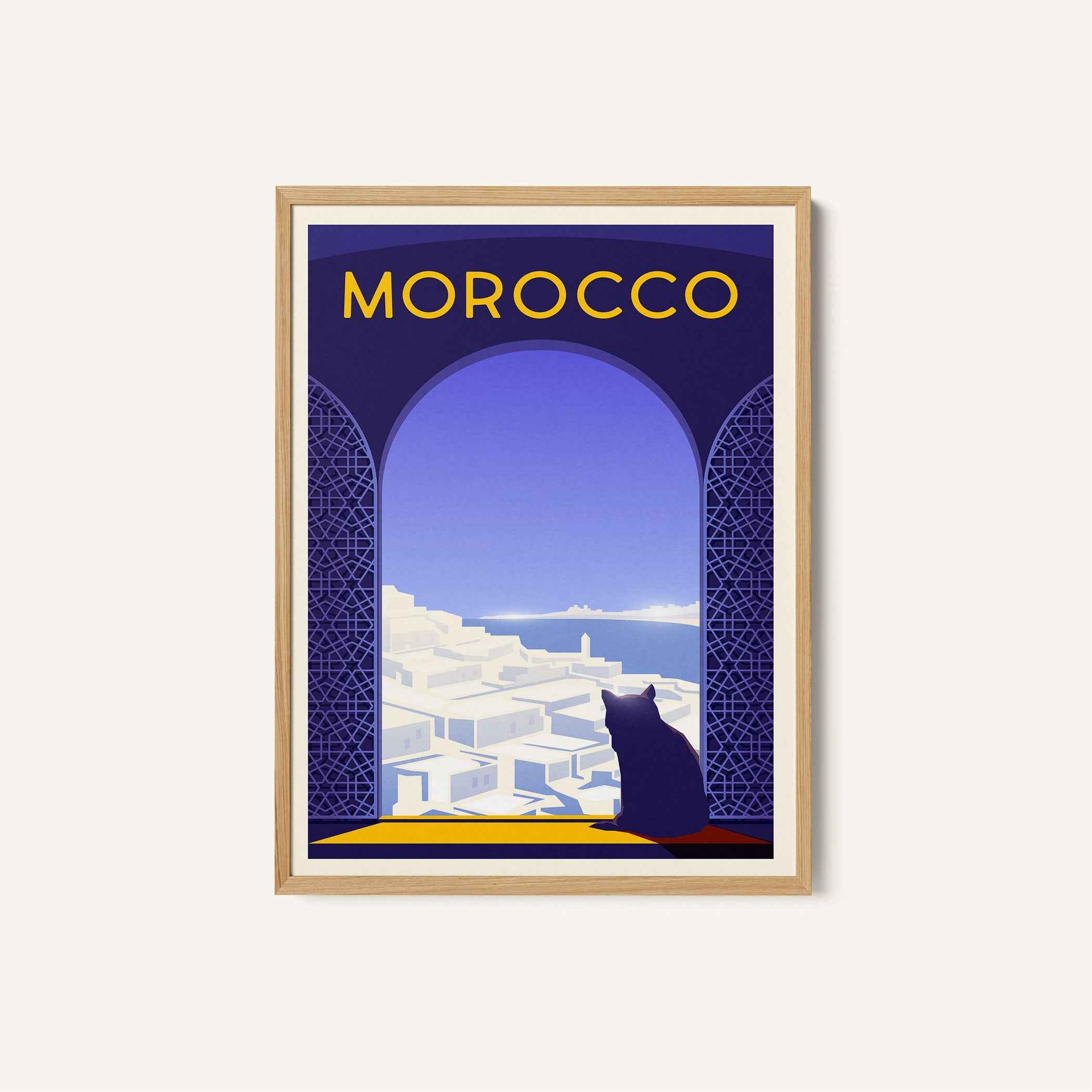 Morocco Travel Poster Print