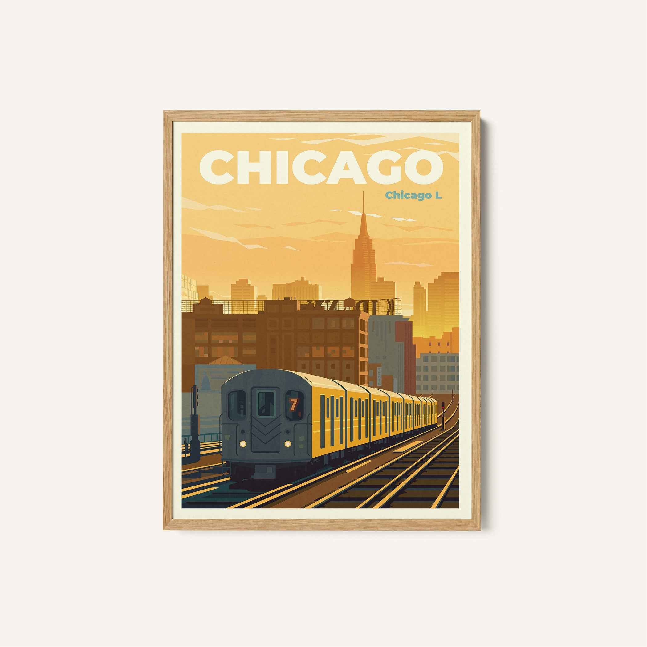 Chicago Travel Poster Print