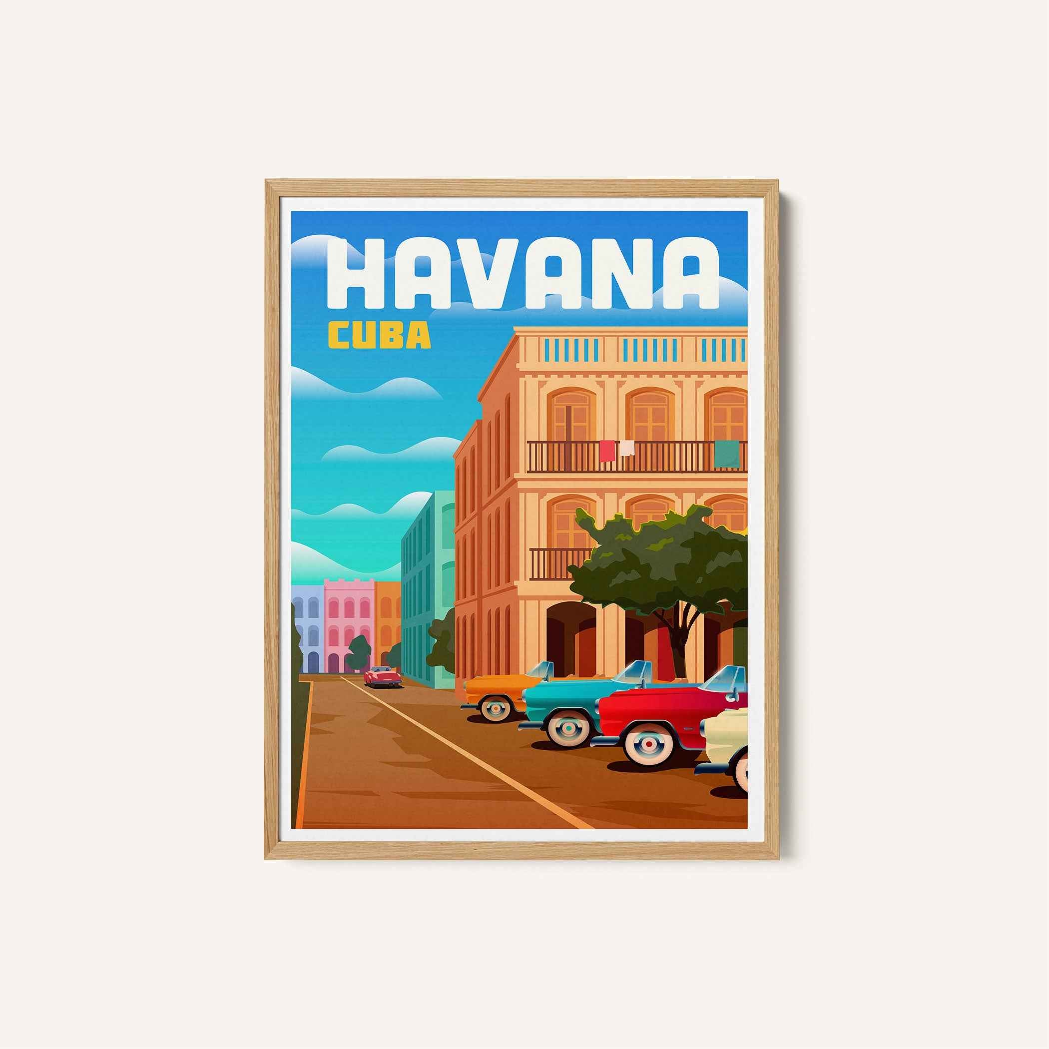 Havana Travel Poster Print