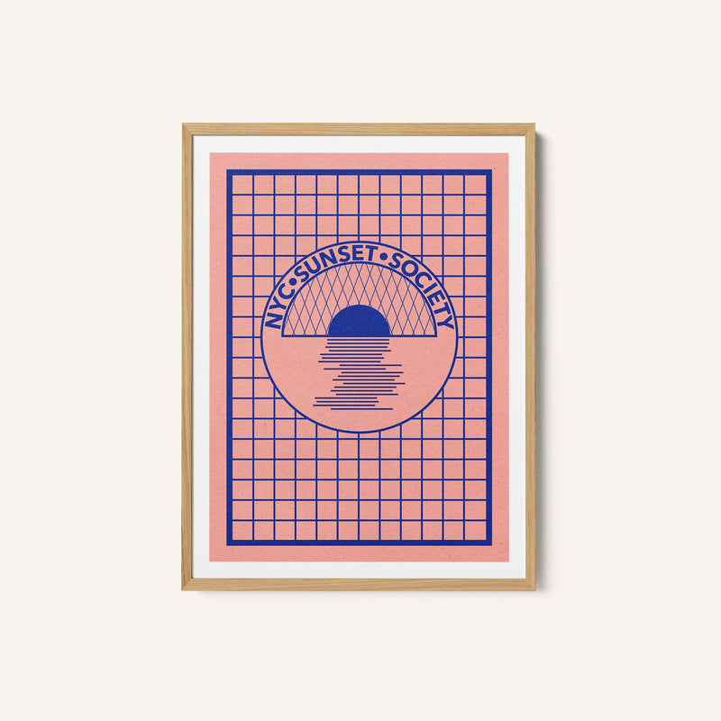 Nyc Sunset Society Blue