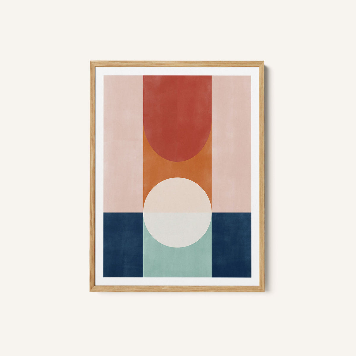 Abstract Design With Geometric Shapes