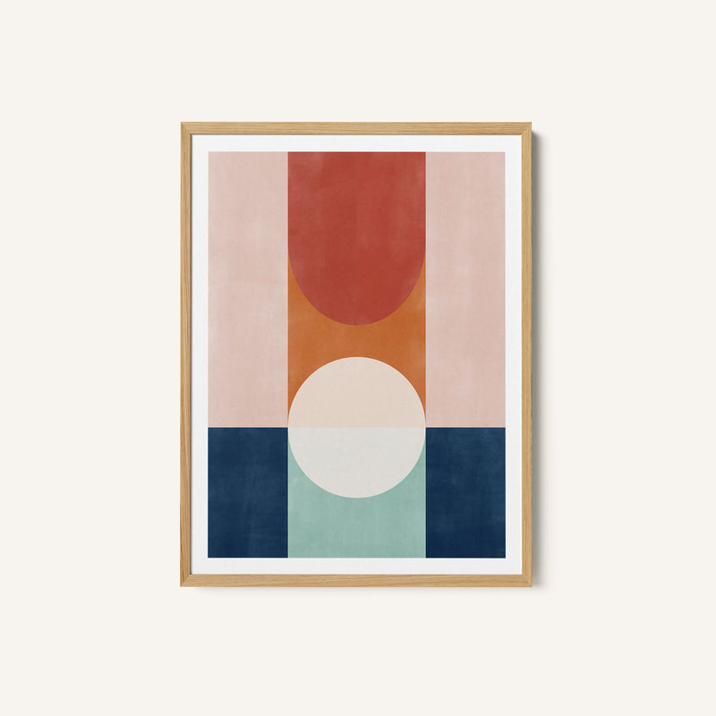 Abstract Design With Geometric Shapes