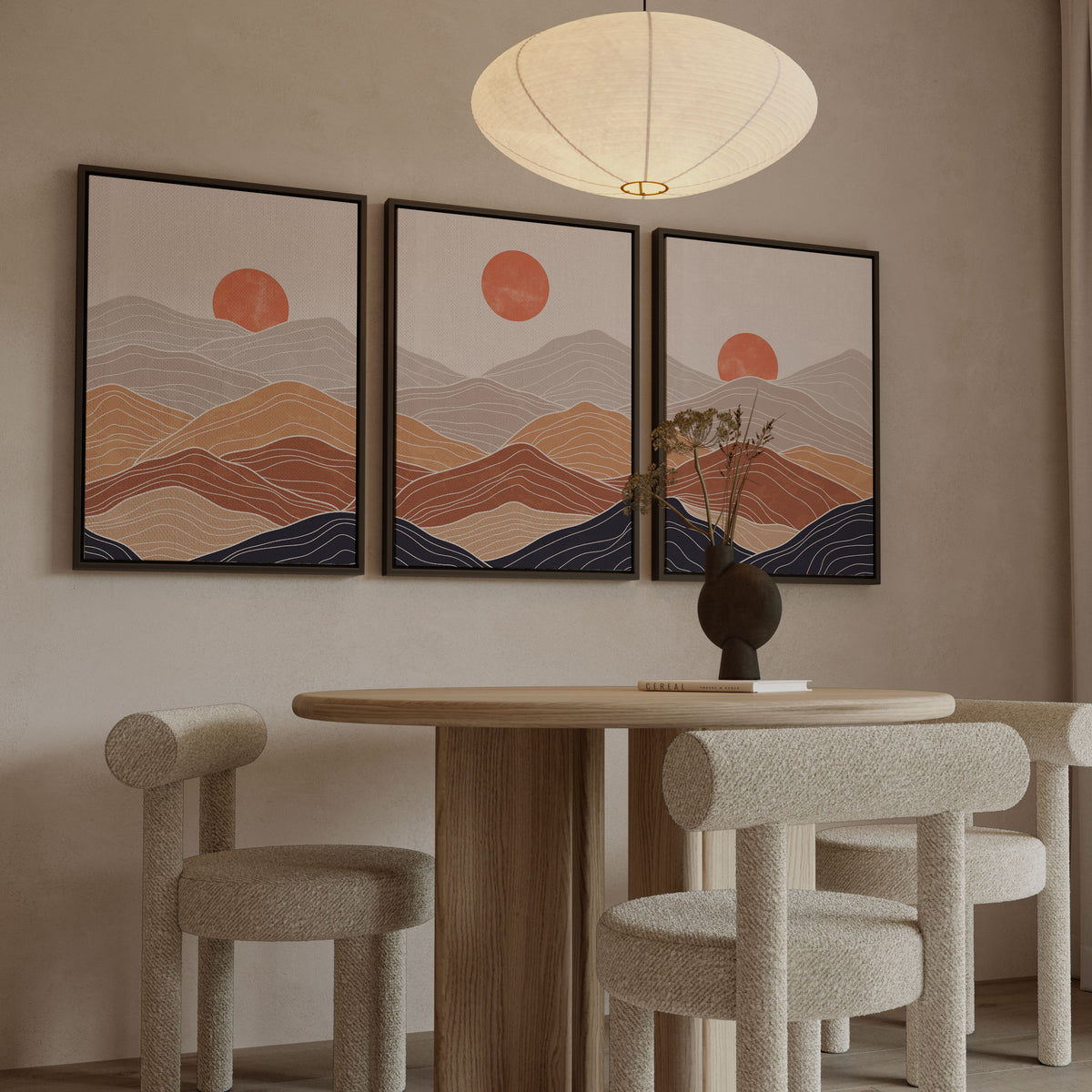 Aesthetic Modern Art Minimal Mountain