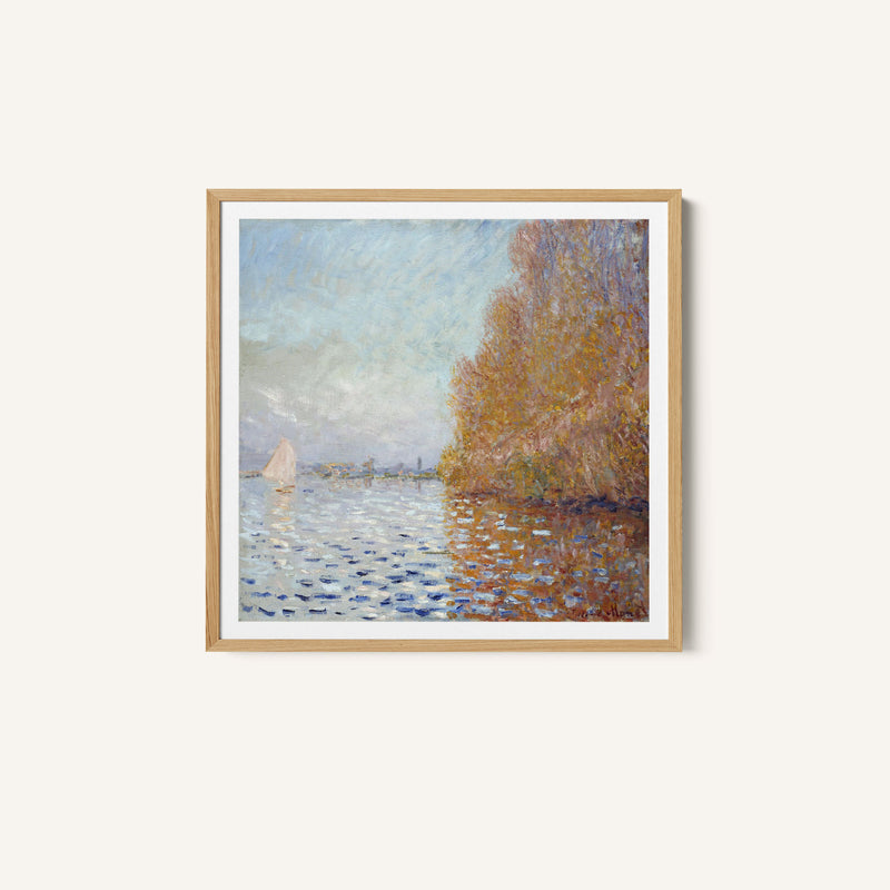 Argenteuil Basin With A Single Sailboat