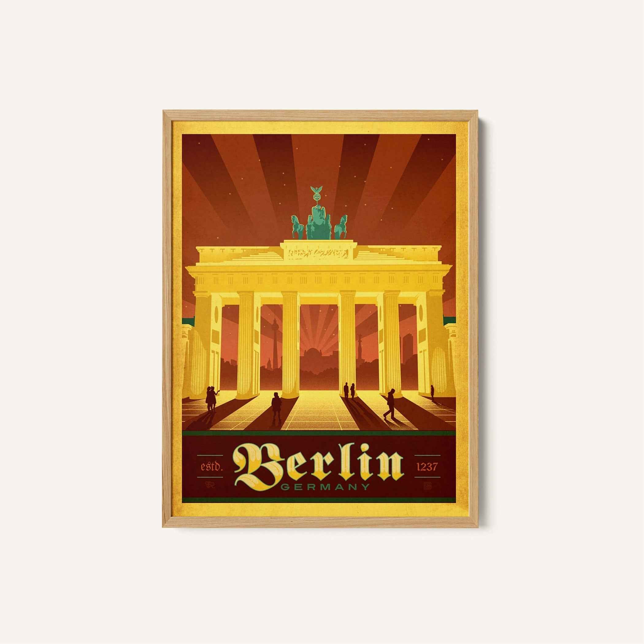 Berlin Travel Poster Print