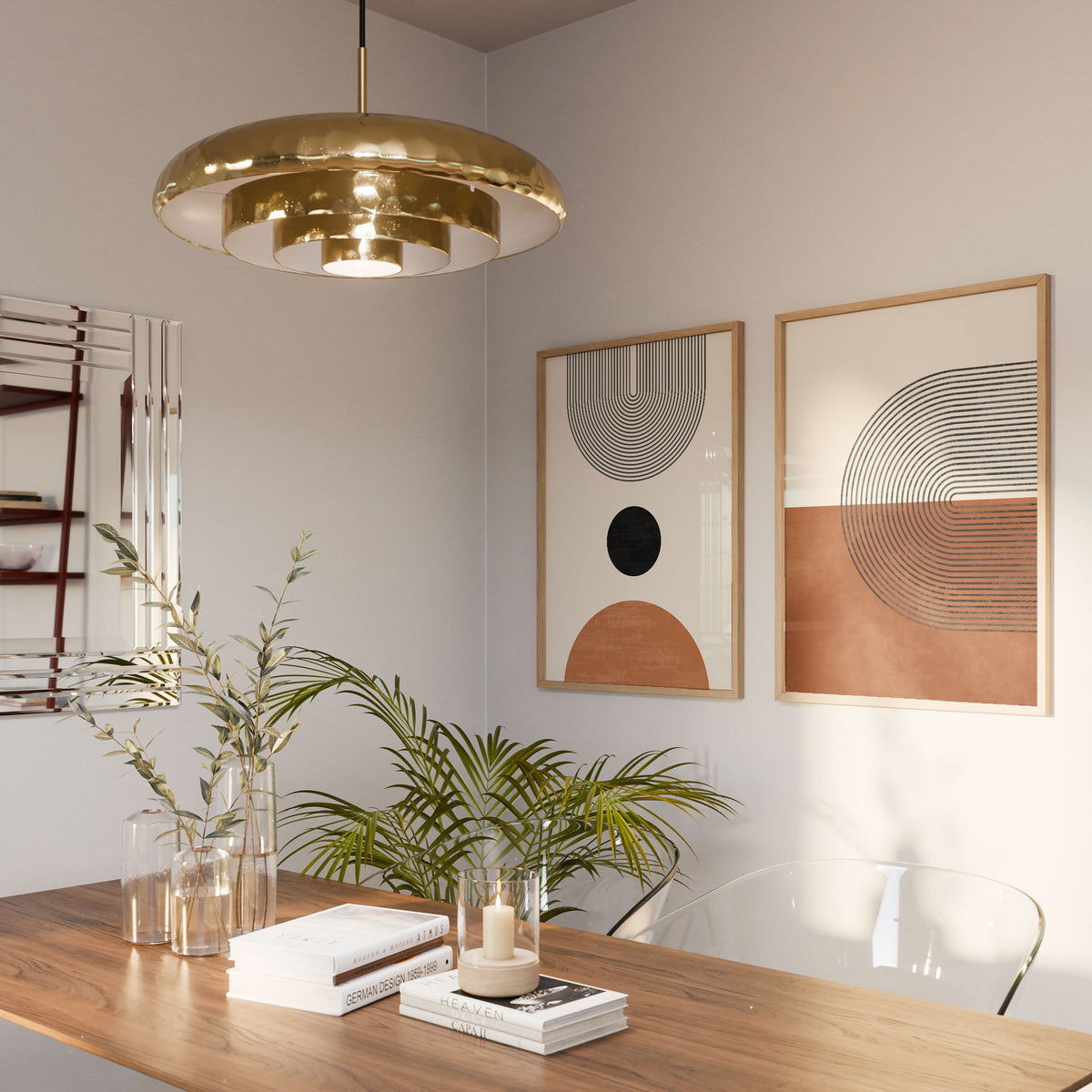 Boho Geometric Mid Century