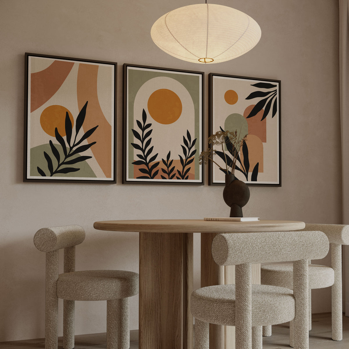 Botanical Leaves Minimalist Boho