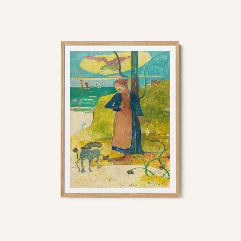 Breton Girl Spinning