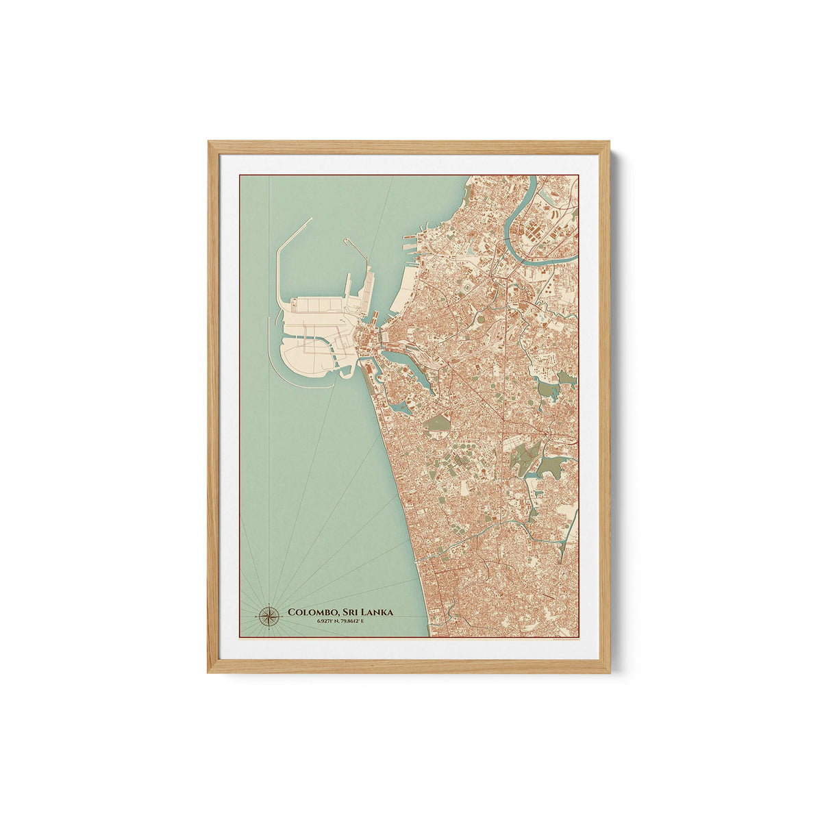 Colombo Vintage Map 08