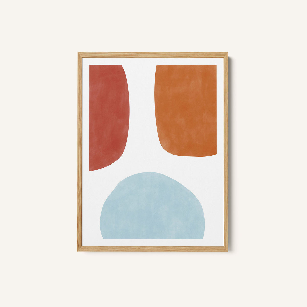 Colorful Three Organic Shapes