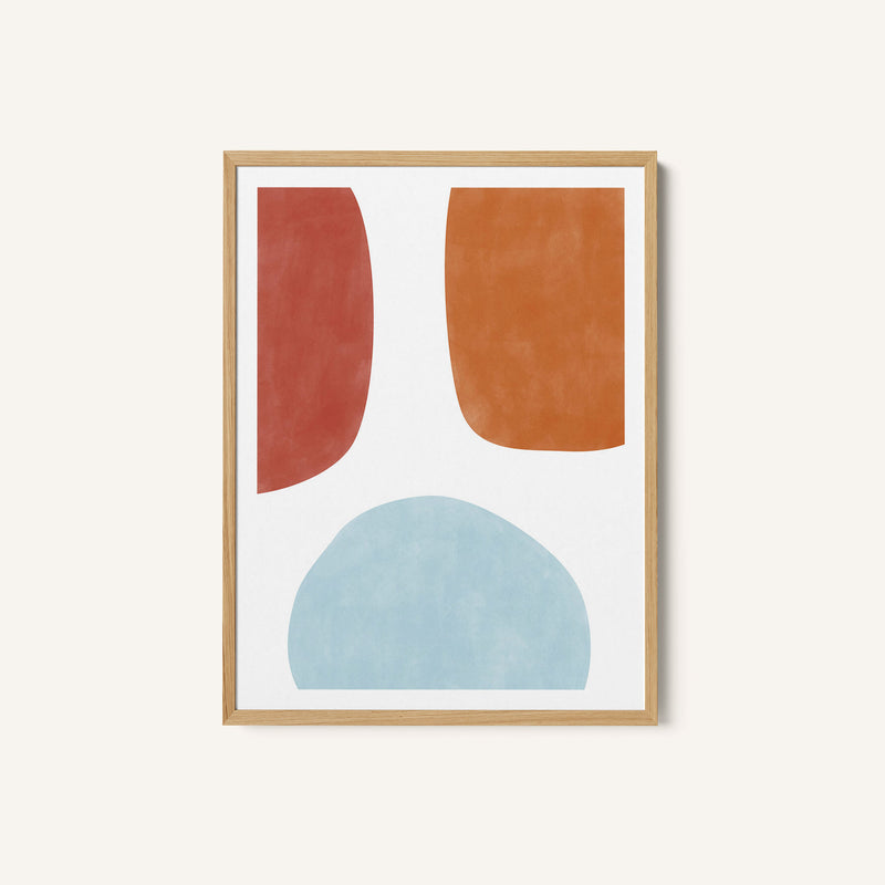 Colorful Three Organic Shapes