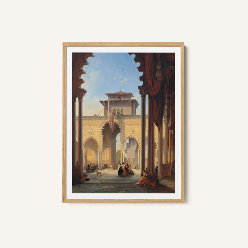 Court Of The Lions, The Alhambra, Granada (1844)
