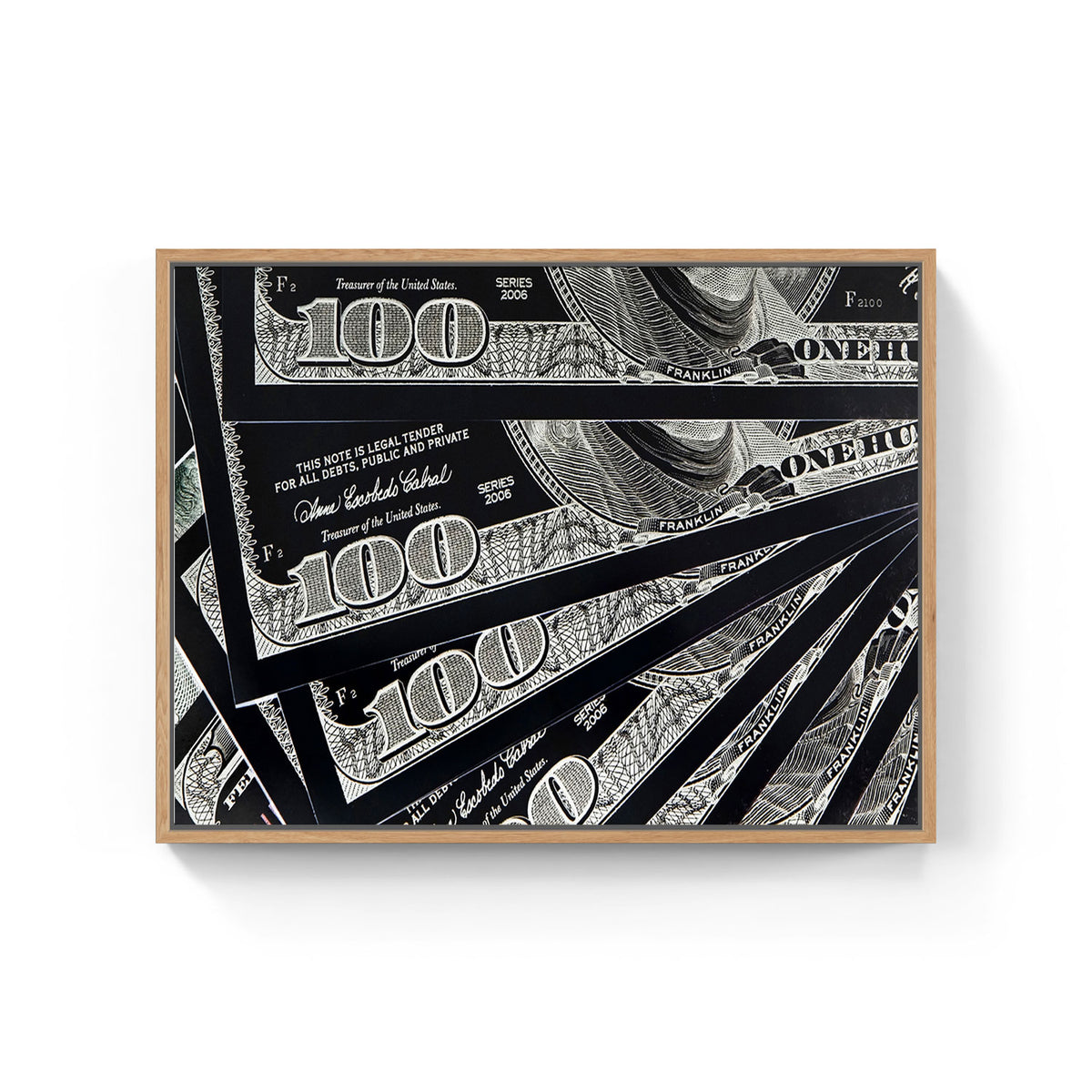 Dollar Bill 100 Black