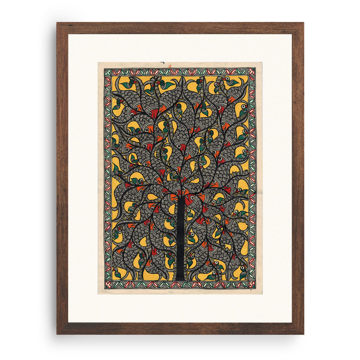 Tree of Life With Nature Madhubani Art