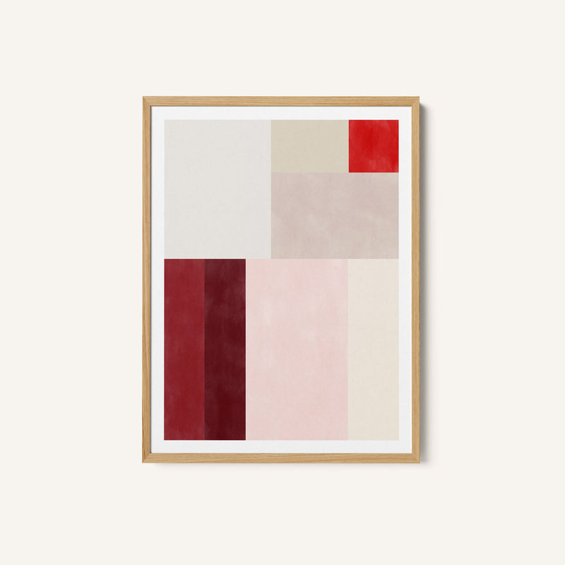Geometric Grid of Soft Pastel Colors