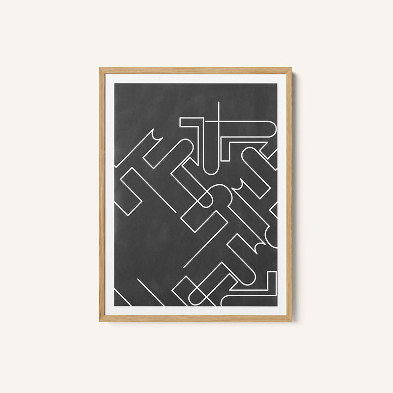 Geometric Maze Lines